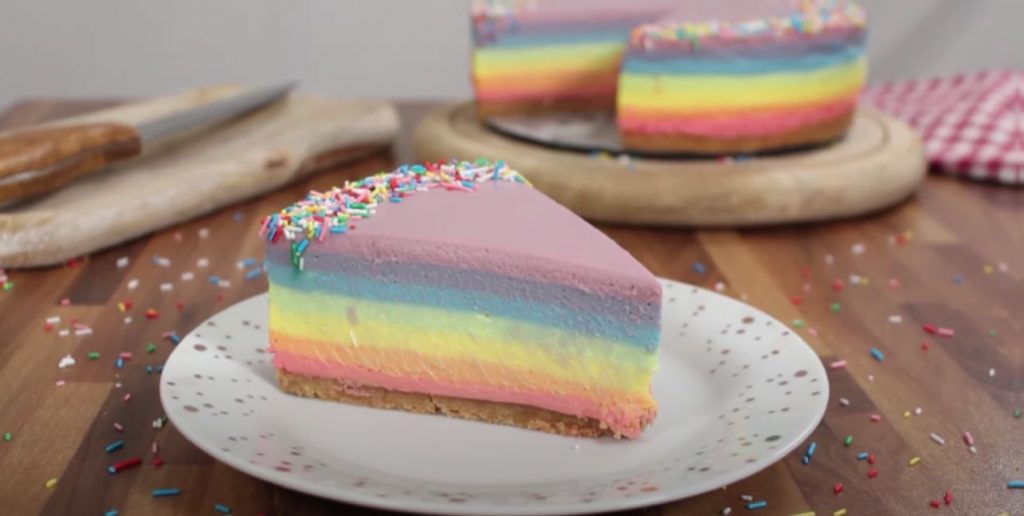 No Bake Rainbow Pie Recipe