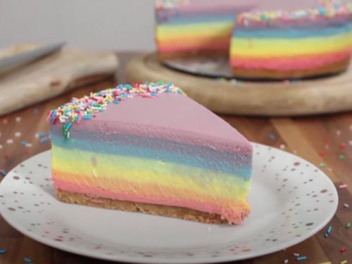 No Bake Rainbow Pie Recipe