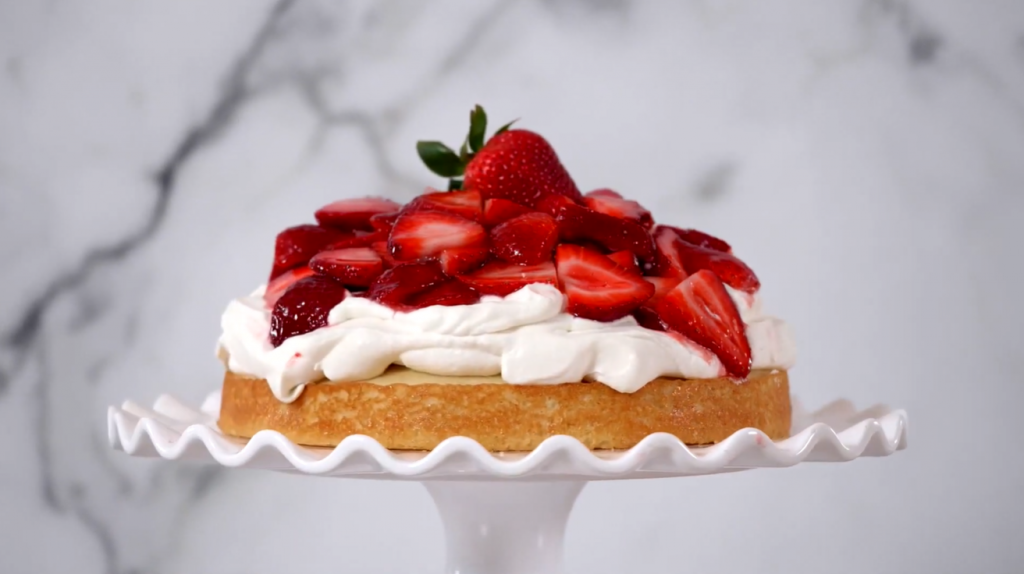 one layer strawberry shortcake cake recipe