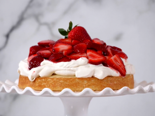 one layer strawberry shortcake cake recipe