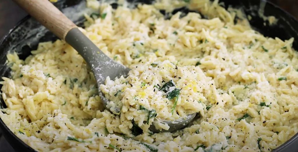 Parmesan and Spinach Orzo Recipe