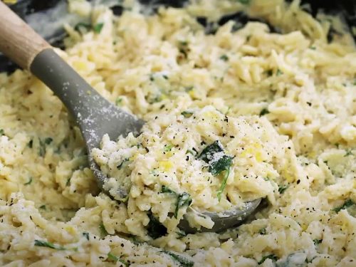 Parmesan and Spinach Orzo Recipe