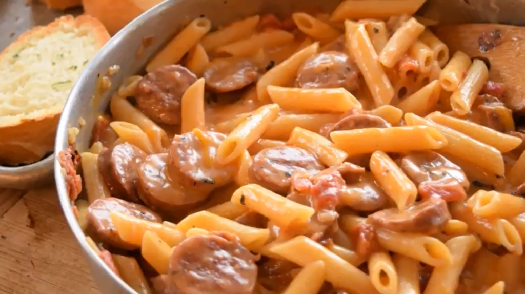 pasta-with-turkey-sausage-and-mozzarella-recipe