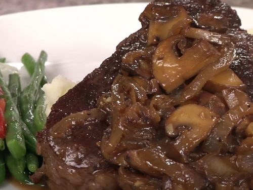 Quick Skillet Steak with Mushrooms Recipe