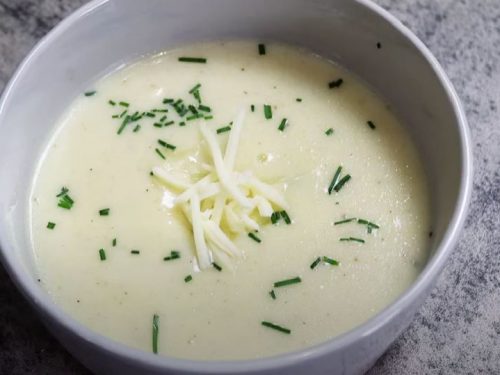 Roasted Cauliflower White Cheddar Soup Recipe