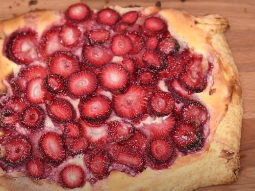 Rustic Strawberry Peach Galette Recipe