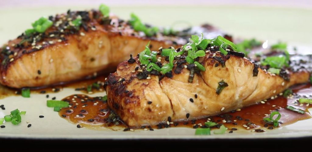 Salmon with Raspberry Ginger Glaze Recipe