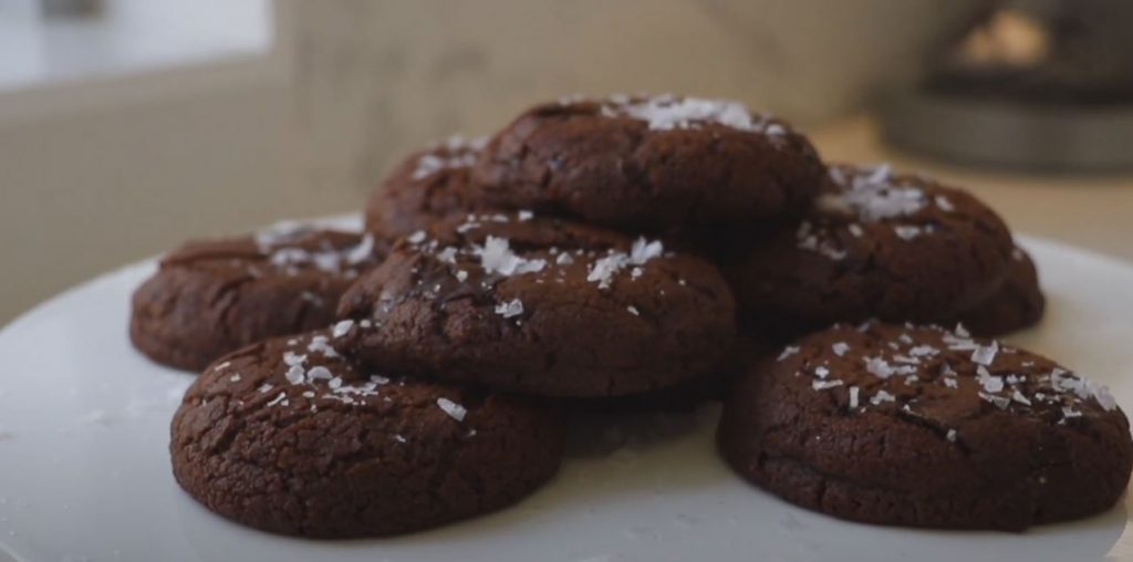 Salted Dark Chocolate Cookies Recipe