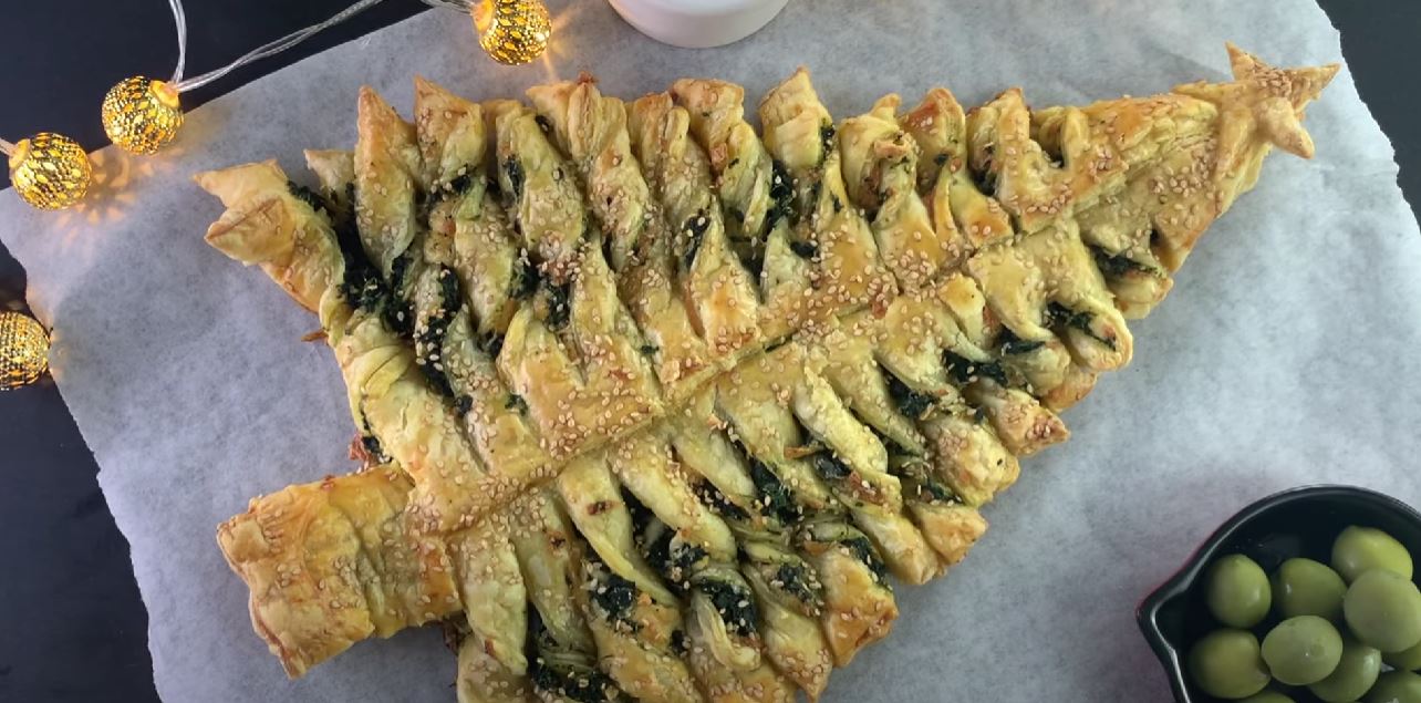 Savory Puff Pastry Christmas Tree Recipe