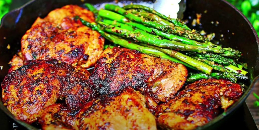 Skillet Chicken with Garlic Herb Butter Sauce Recipe