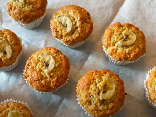 Skinny Peanut Butter Banana Muffins Recipe