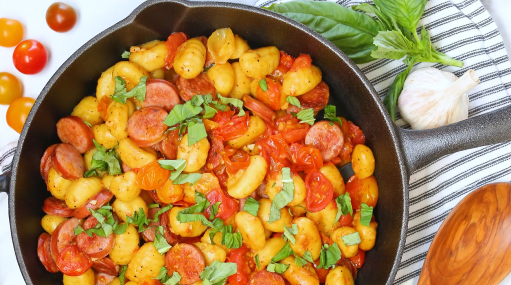 smoked-sausage-gnocchi-with-sun-dried-tomatoes-recipe