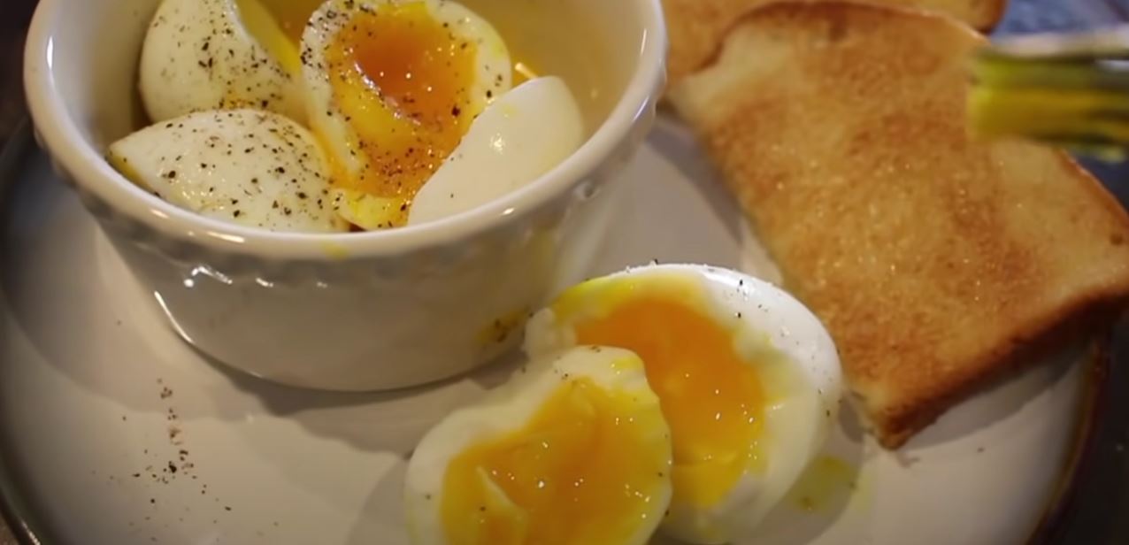 Soft-Boiled Egg with Rosemary-Chili Salt