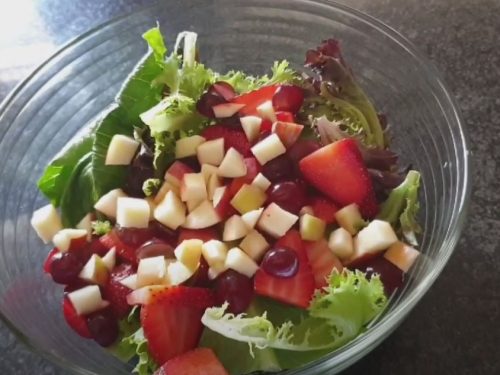 Strawberry Romaine Salad Recipe