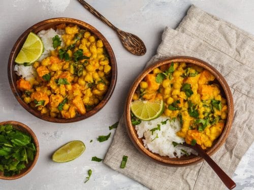 Vegan Sweet Potato Chickpea Curry Recipe