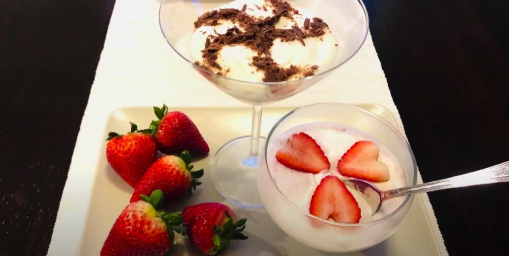 Yogurt Panna Cotta with Mascerated Berries Recipe