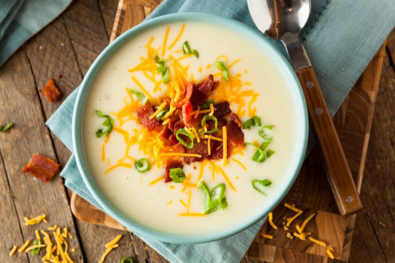 Copycat Bob Evans Cheddar Baked Potato Soup Recipe - Recipes.net