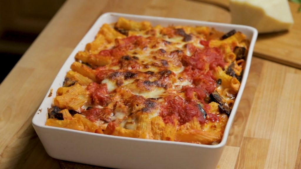 Ziti-Eggplant-and-Fontina-Gratin