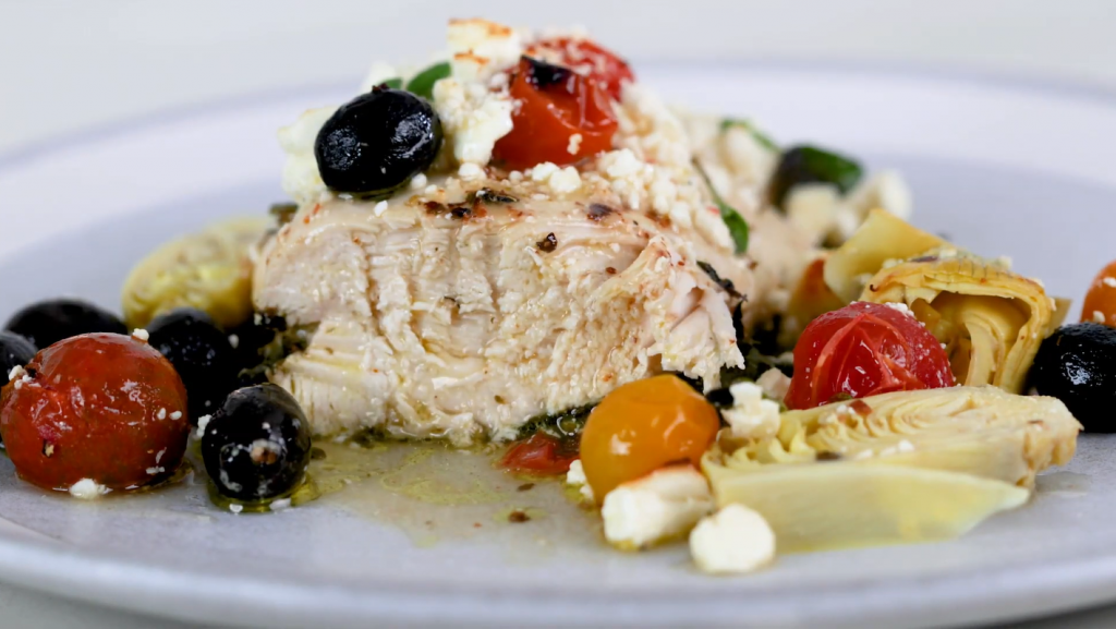 artichoke-and-black-olive-baked-chicken-salad-recipe