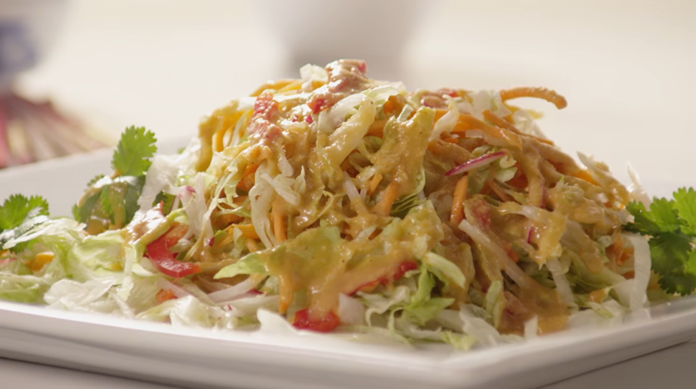 Asian Coleslaw with MisoGinger Dressing Recipe