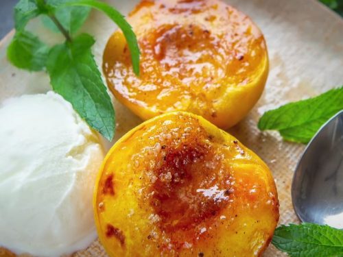 Baked Peaches with Almond Paste Recipe