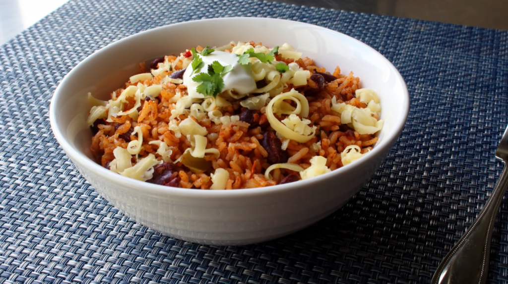 baked-rice-and-beans-with-white-veal-sausage-recipe