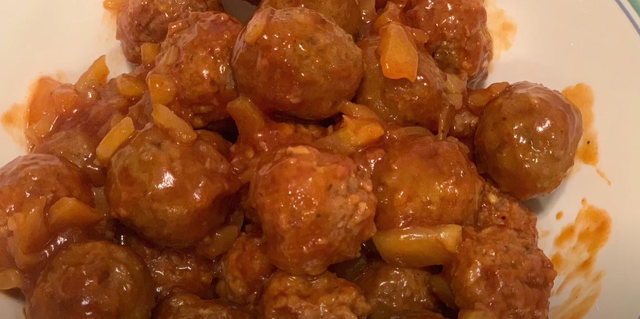 Slow Cooker Meatball Pineapple Smokies Recipe - Dinner, then Dessert