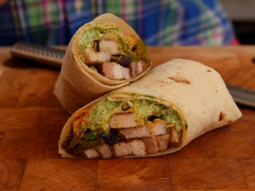 barbecued-pork-burritos-with-chopped-salad-recipe