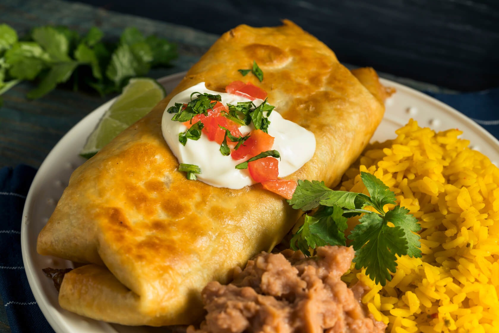 Healthy Baked Shredded Beef Chimichangas Recipe