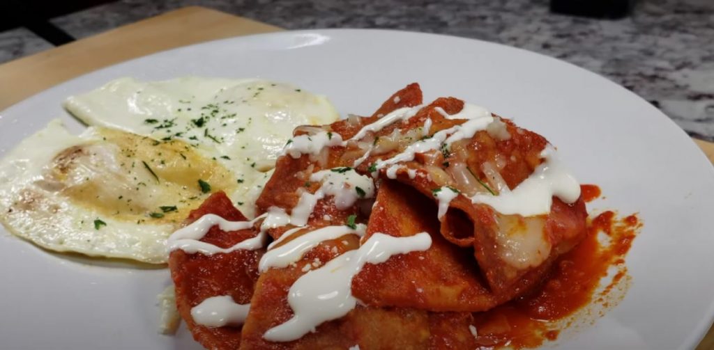 Chicken Chilaquiles Rojas Recipe