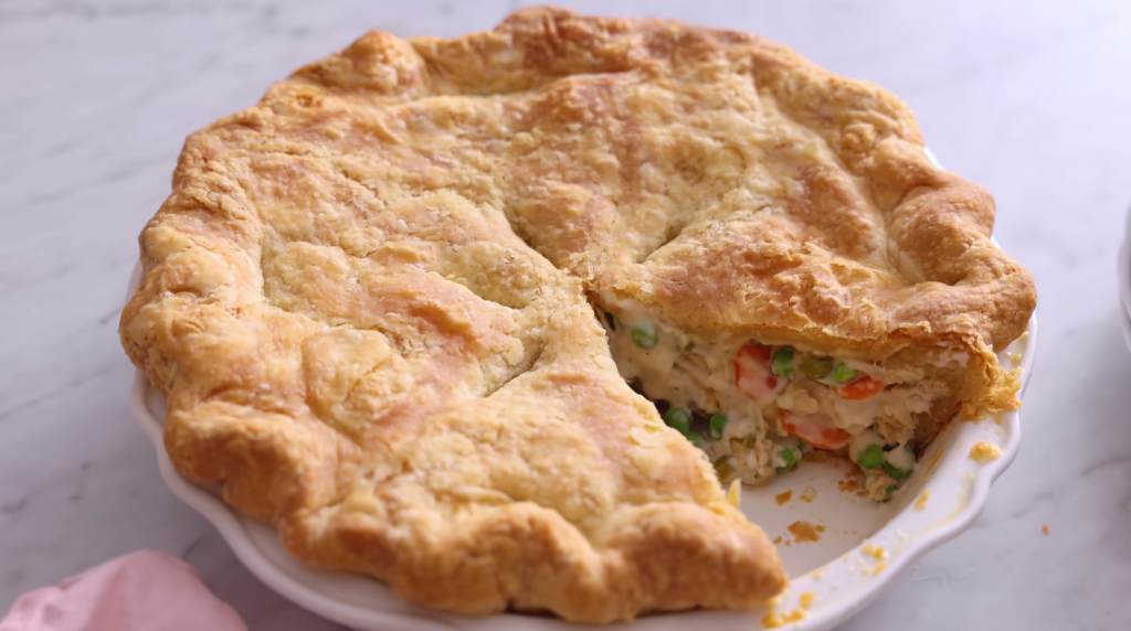 20 Minute Freeform Chicken Pot Pie Scratch Cream