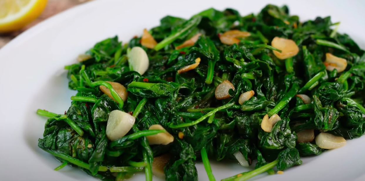 Sauteed Spinach with Garlic Recipe