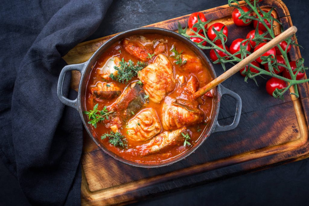 Fish Stew with Ginger and Tomatoes Recipe