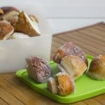 freezing mushrooms in an airtight container