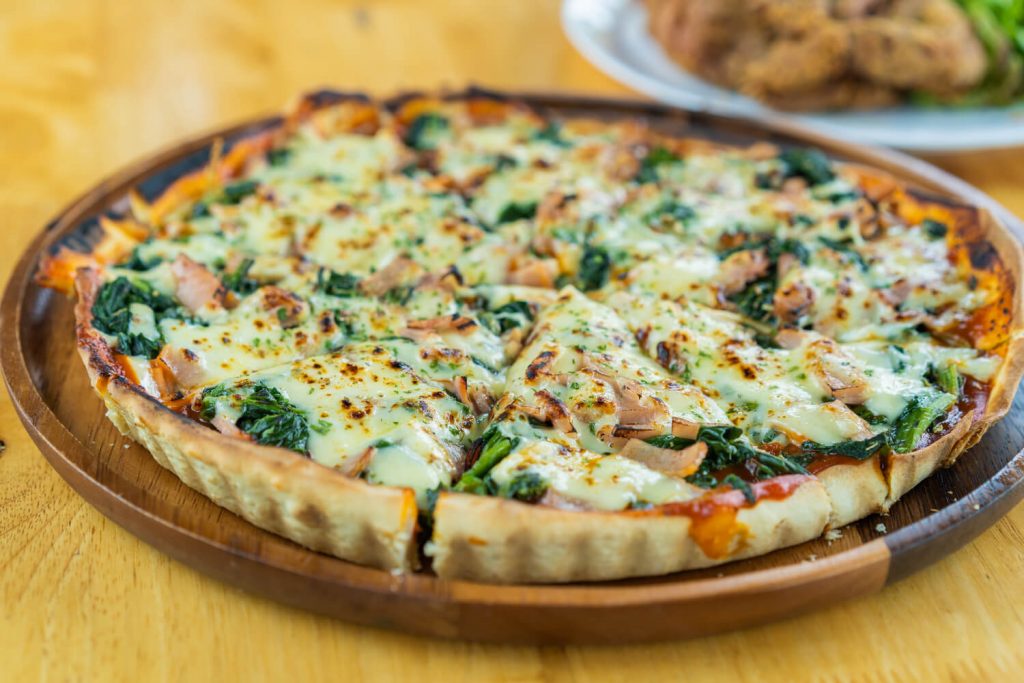 Goat Cheese Pizza with Garlic and Kale Recipe