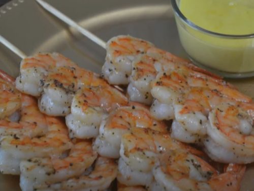 Grilled Shrimp with Orange Aioli Recipe