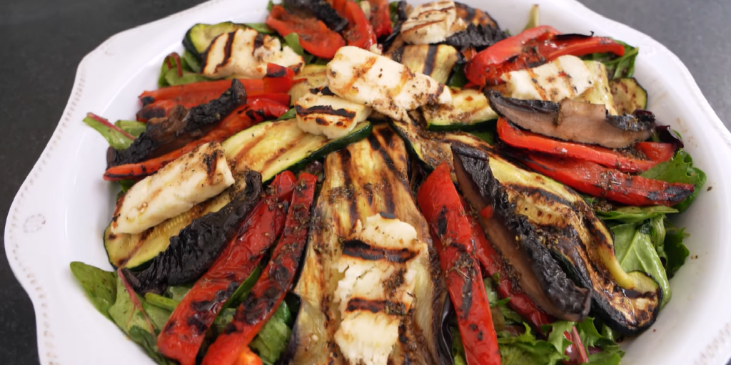 grilled-vegetable-salad-withcroutons-haloumi-and-anchovy-sauce-recipe
