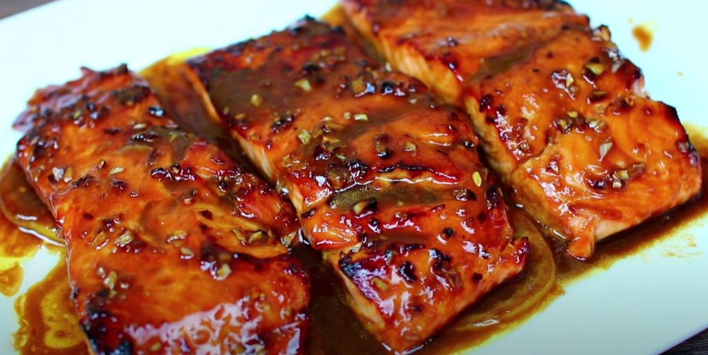 Honey Glazed Salmon with Butter Lime Sauce Recipe
