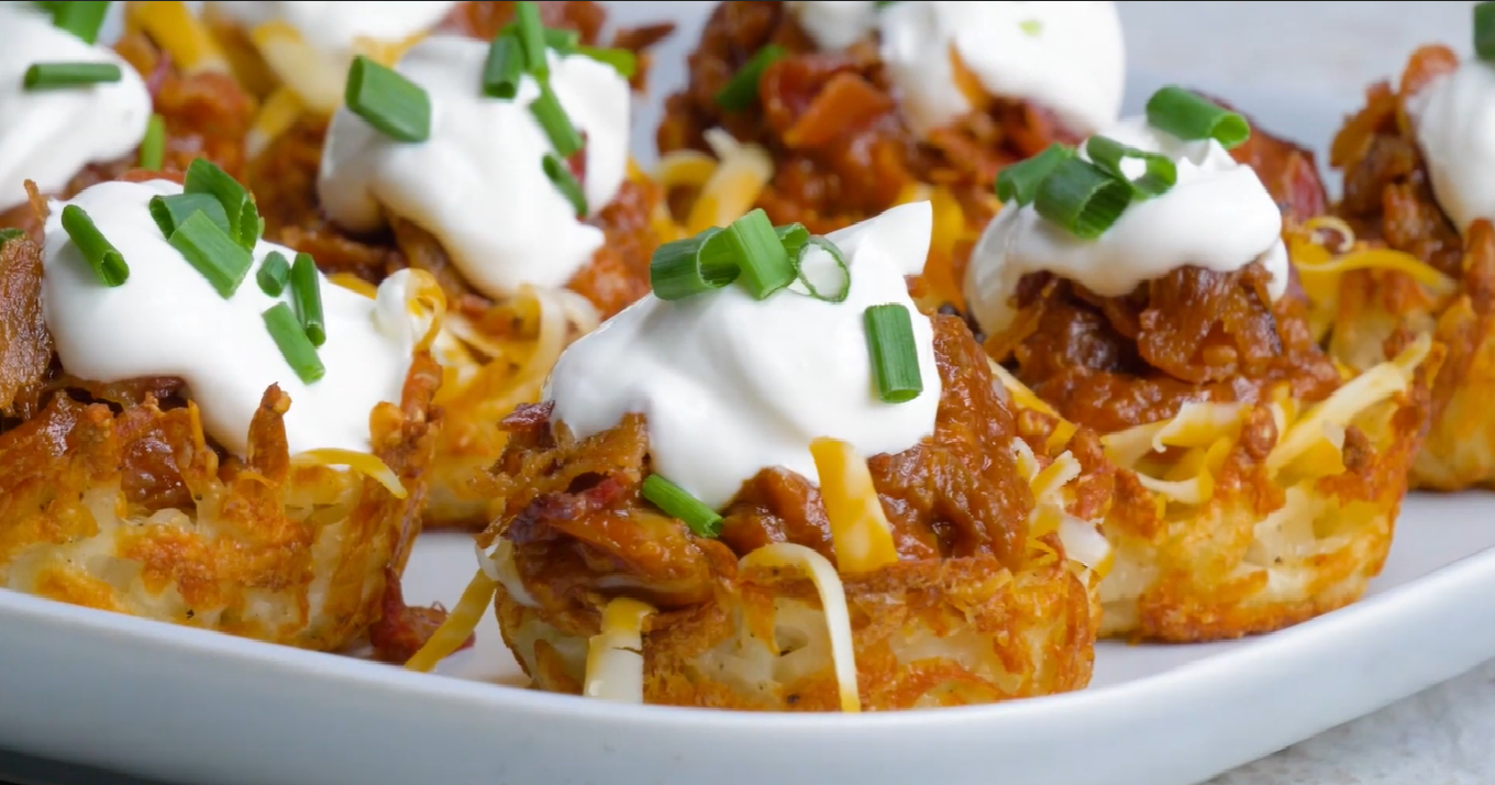Loaded Pulled Pork Cups Recipe