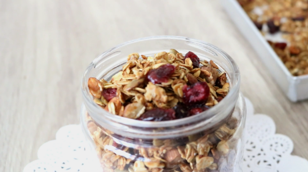 Maple Almond Cranberry Granola Recipe