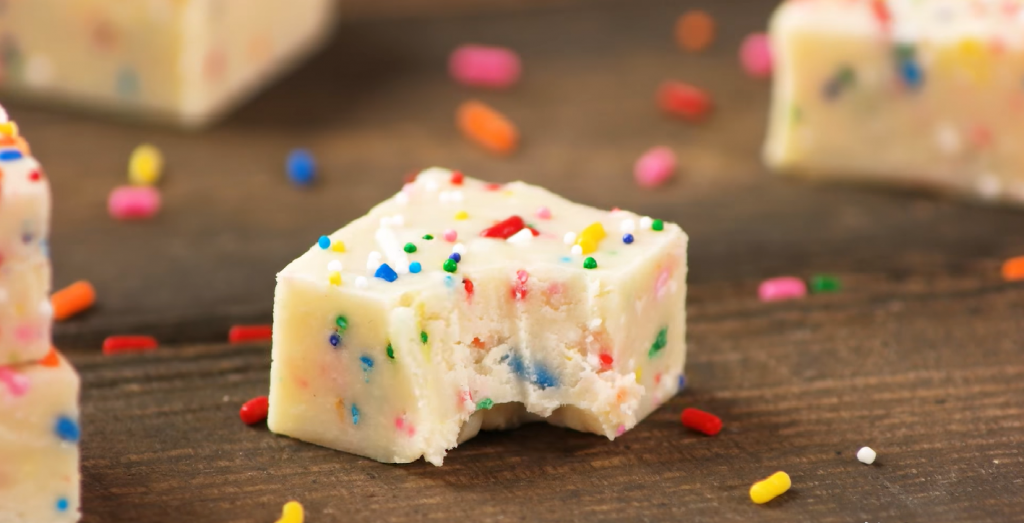 No-Bake Birthday Cake Batter Fudge