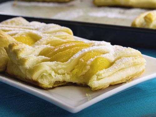 Peach Frangipane Puff Pastry Tarts Recipe