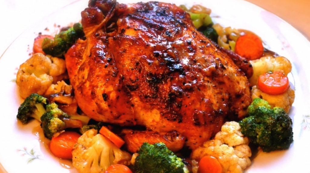 roast-chicken-with-maple-pepper-glaze-recipe