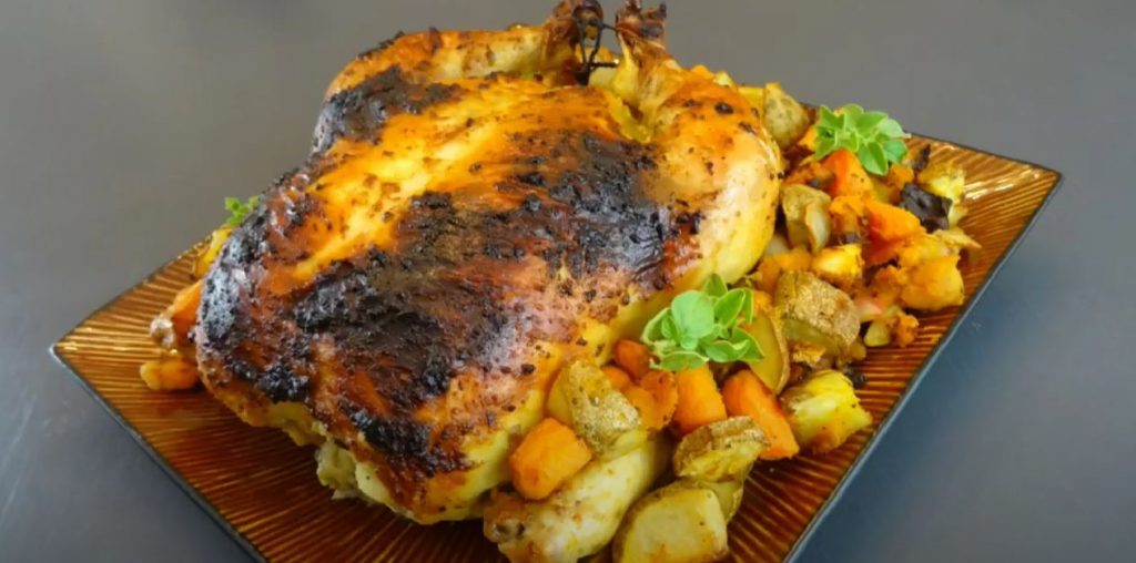 Roast Chicken with Oregano and Vermouth Recipe