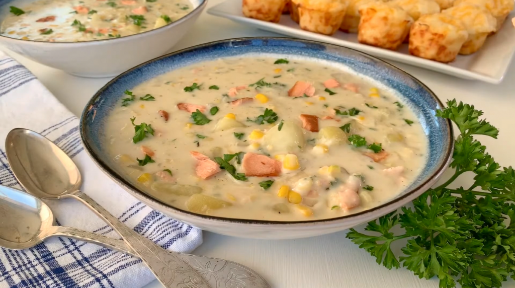 salmon-and-corn-chowder-with-lima-beans-recipe
