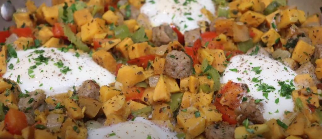 Sausage and Egg Skillet with Sweet Potatoes Recipe