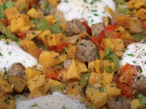 Sausage and Egg Skillet with Sweet Potatoes Recipe