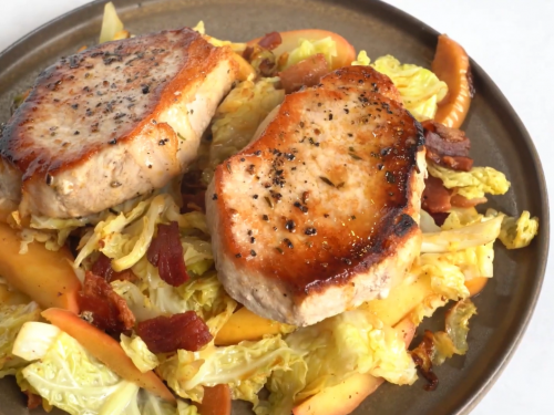 skillet-pork-chops-with-cabbage-recipe
