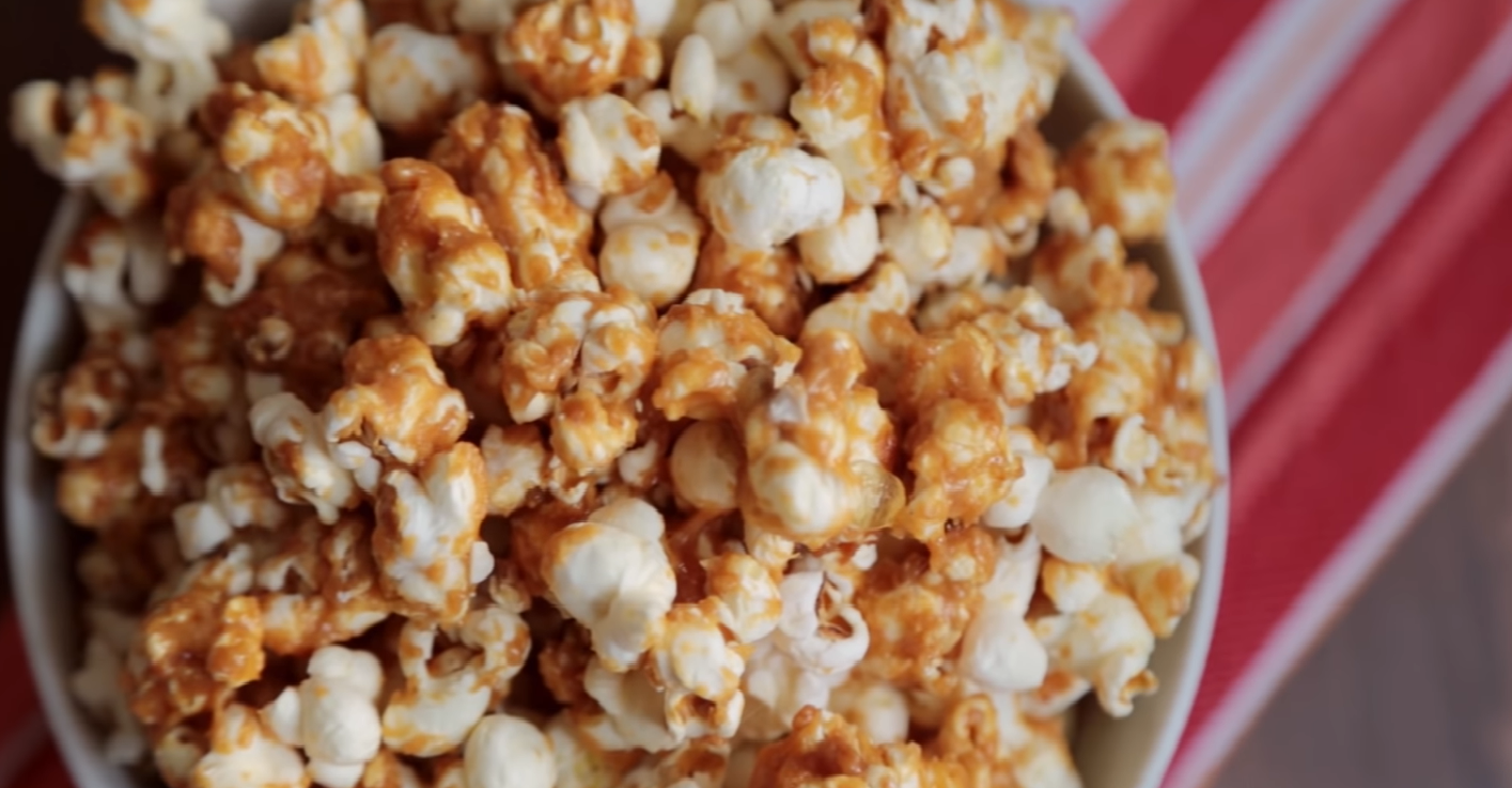 Spicy Caramel Popcorn Clusters Recipe
