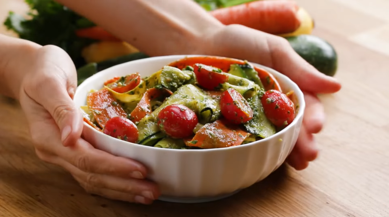 Spring Vegetable Salad with Mint Pesto Recipe